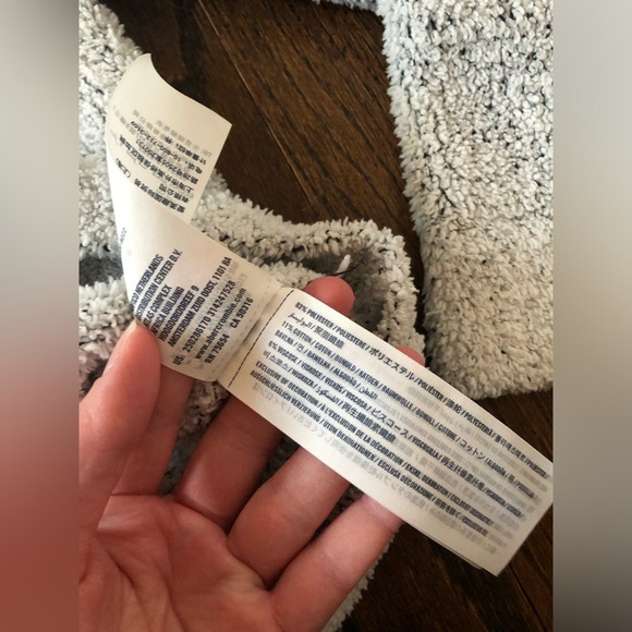 abercrombie kids Girls 15/16 Heathered White/Black Oversized Fuzzy Sweater - EUC - Picture 5 of 9